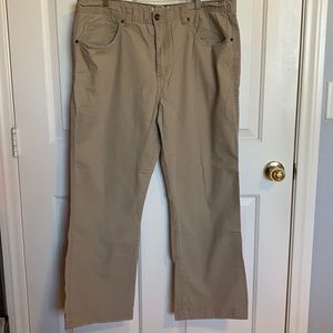 Men's  Boot cut denim style 5 pocket khaki pants 38x30